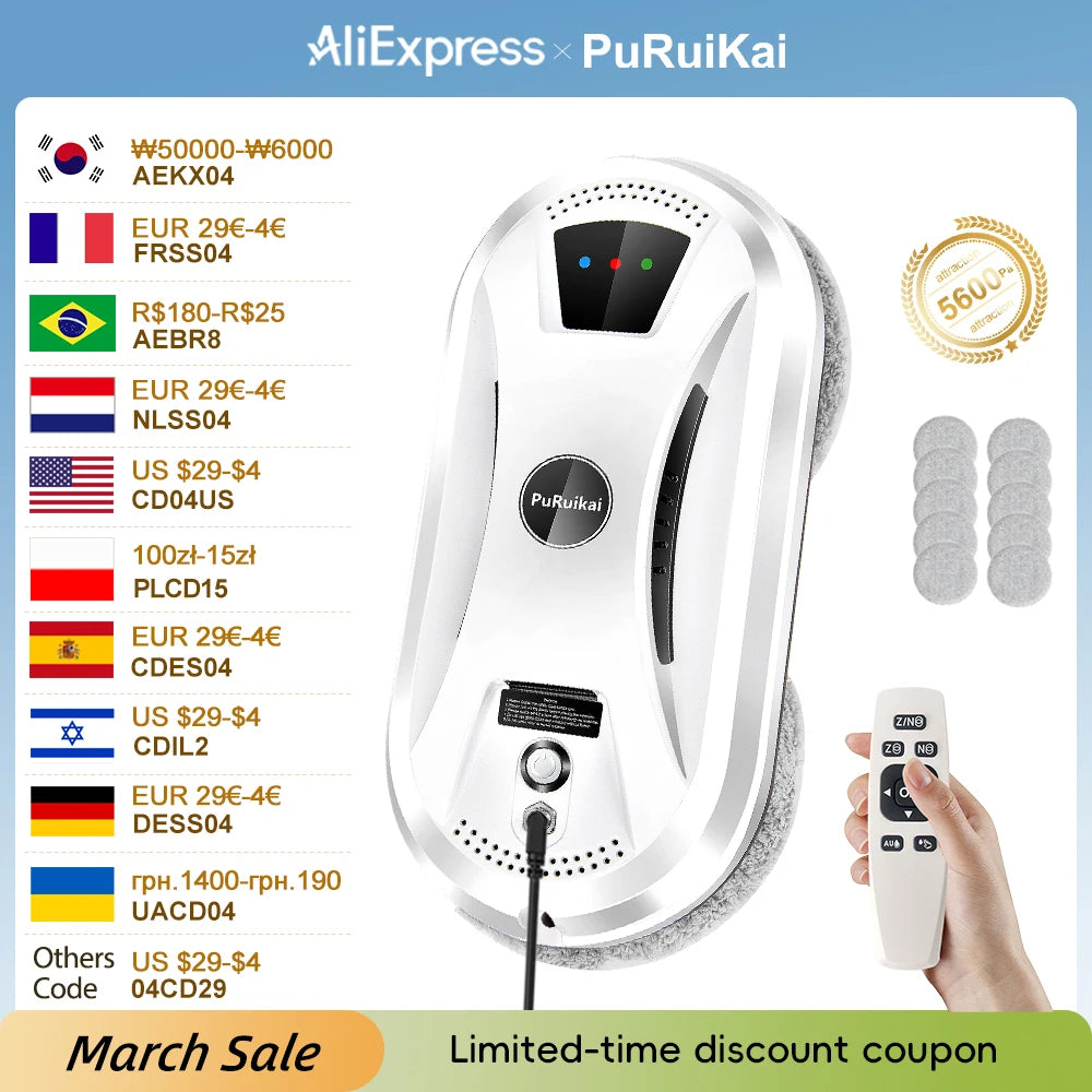 Smart Window Cleaning Robot with Safety Harness