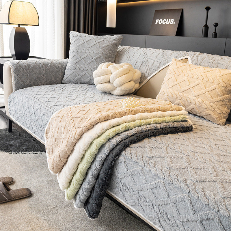 Solid-color Cotton Sofa Cushion For Home Use